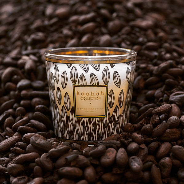 Pierre Marcolini Perou Candle <br> 
Lime, Jasmine, Vetiver
<br> Limited Edition
<br> (H 10) cm