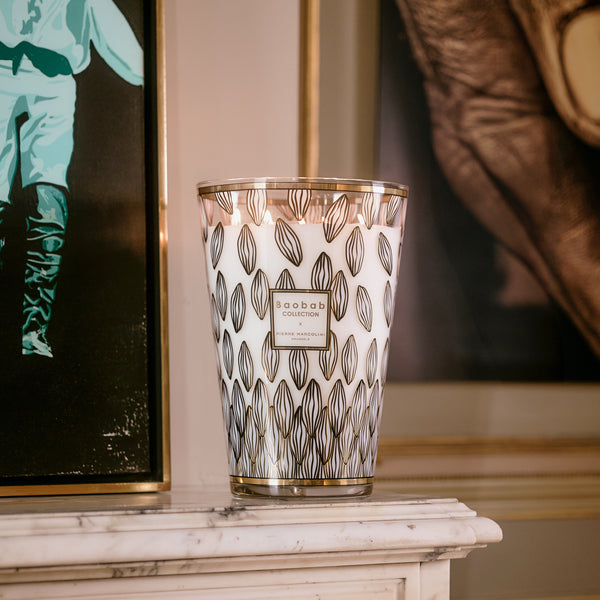 Pierre Marcolini Perou Candle <br> 
Lime, Jasmine, Vetiver
<br> Limited Edition
<br> (H 24) cm