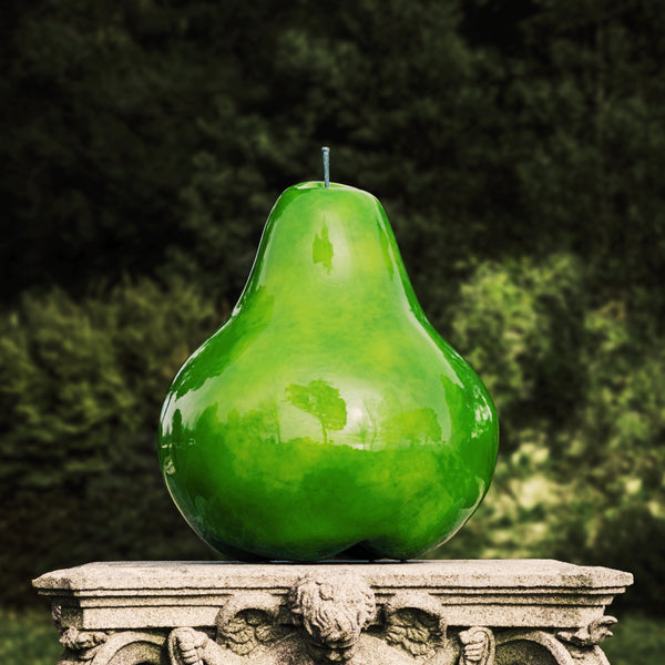 Pear Brilliant Glazed <br> Green <br> (Ø 38 x H 38) cm