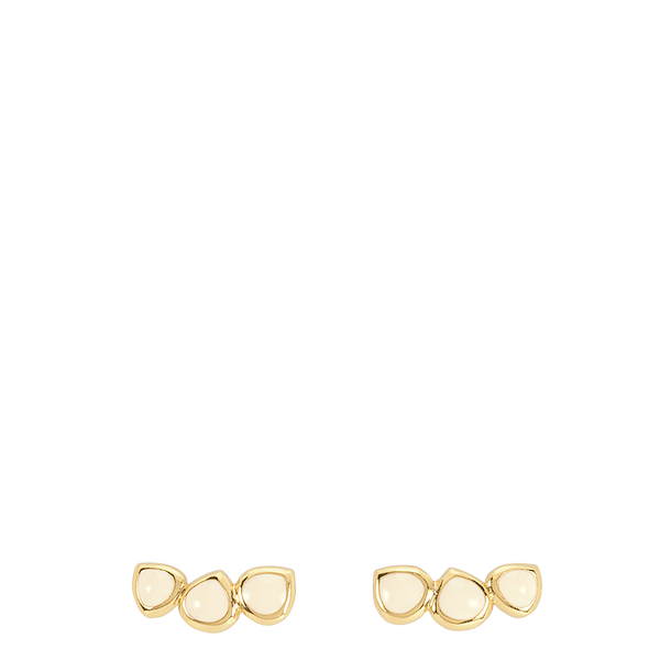 Lumi Earrings <br> White Sand