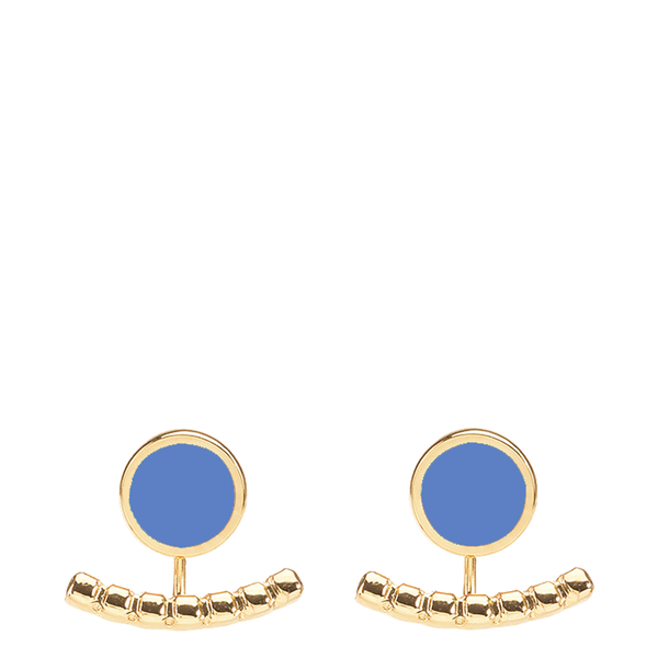 Comete Interchangeable Earrings <br> 
Mykonos Blue