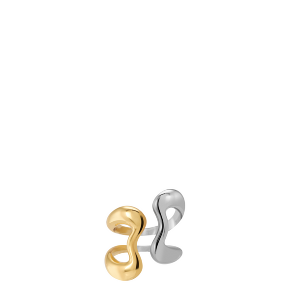 B Line Ring <br>
Light Gold / Silver