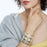 Gaya Bracelet <br> White Sand <br> (14-16) cm