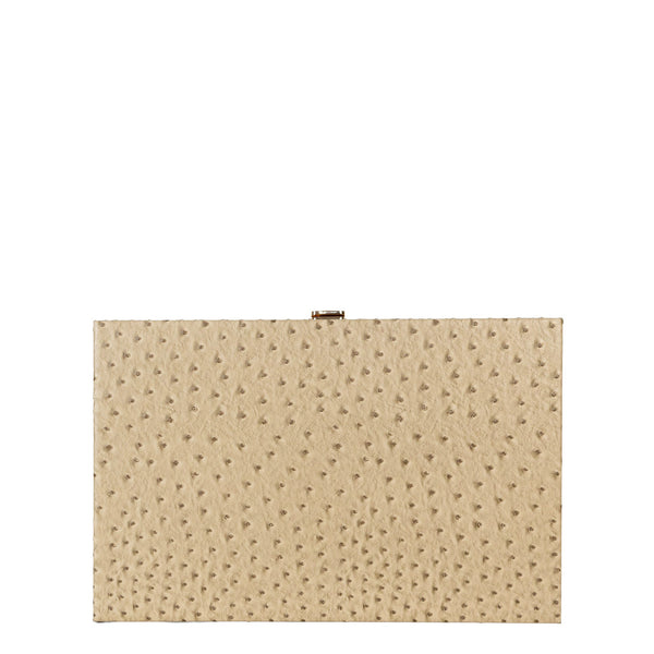 Beige Ostrich <br> Backgammon Set <br> (L 38 x W 24.5) cm