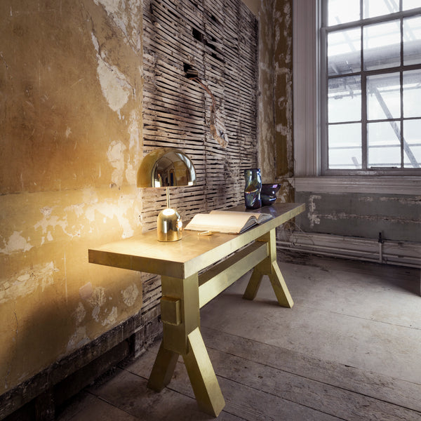 Bell Portable LED <br> Rechargeable Table Lamp <br> Gold <br> (L 28 x W 7.6 x H 28) cm