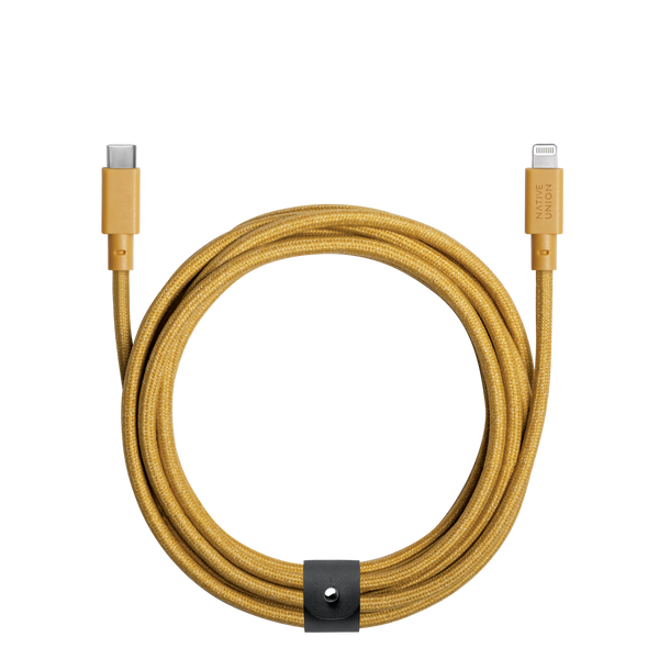 Belt Cable Kraft <br> USB-C to Lightning <br> 3 m