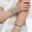Lily Bracelet <br>
Turquoise Blue <br>
(14-16) cm