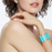 Inès Multicolor Cuff <br>
Turquoise Blue