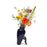My Superhero Vase<br> Glossy Blue <br> (H 27.5) cm