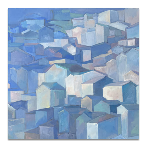 Blue Evening. Namur <br> (H 60 x L 60) cm