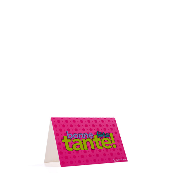 Bonne Fete Tante <br>Greeting Card / Small