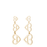 B Heart Earrings <br>
White Sand