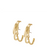 Lily Earrings <br>
Light Gold