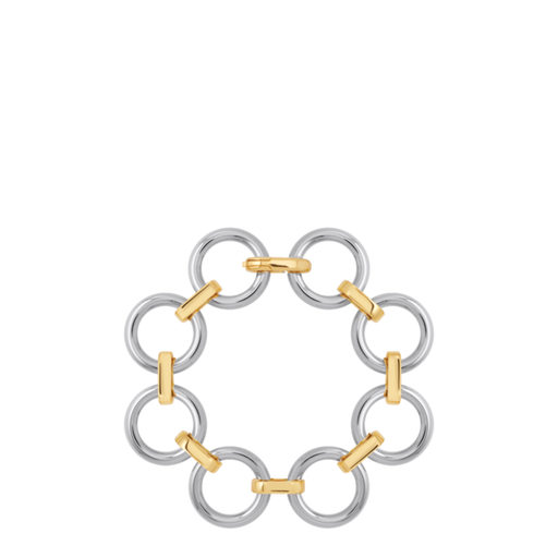 Eyelet Bracelet <br>
Light Gold / Silver