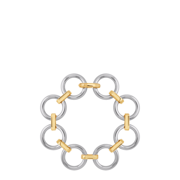 Eyelet Bracelet <br>
Light Gold / Silver
