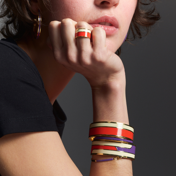 Gaya Bracelet<br>
Deep Purple<br>
(17-19) cm