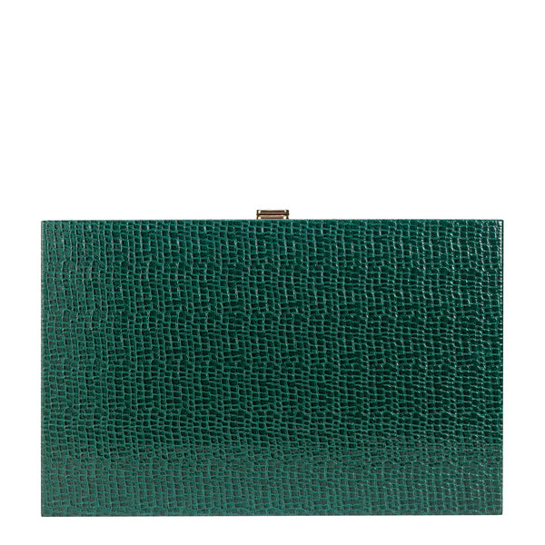 British Green Alligator Wooden <br> Backgammon Set <br> (L 38 x W 24.5) cm