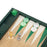 British Green Alligator Wooden <br> Backgammon Set <br> (L 38 x W 24.5) cm