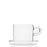 Piuma Teacup with Saucer <br> Clear