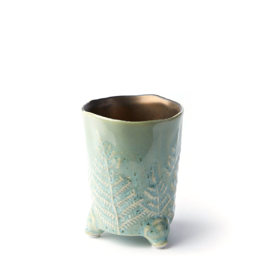 Fern Candle Holder & Vase <br> Green <br> (D 8 x H 10) cm