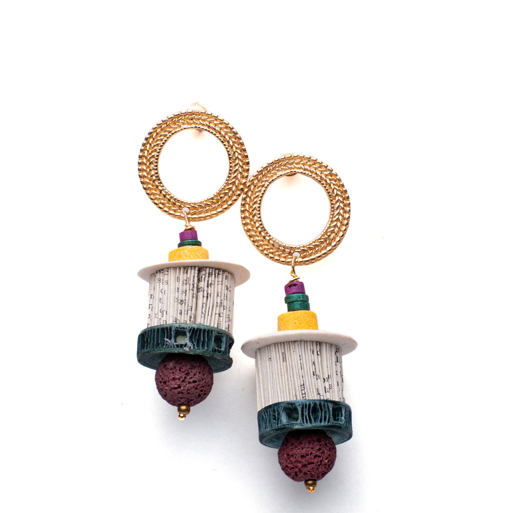 Paper Earrings Lara