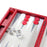 Carmine Ostrich <br> Backgammon Set <br> (L 38 x W 24.5) cm