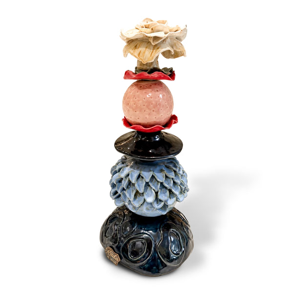 Ceramic Totem <br> (D 23 x W 23 x H 80) cm