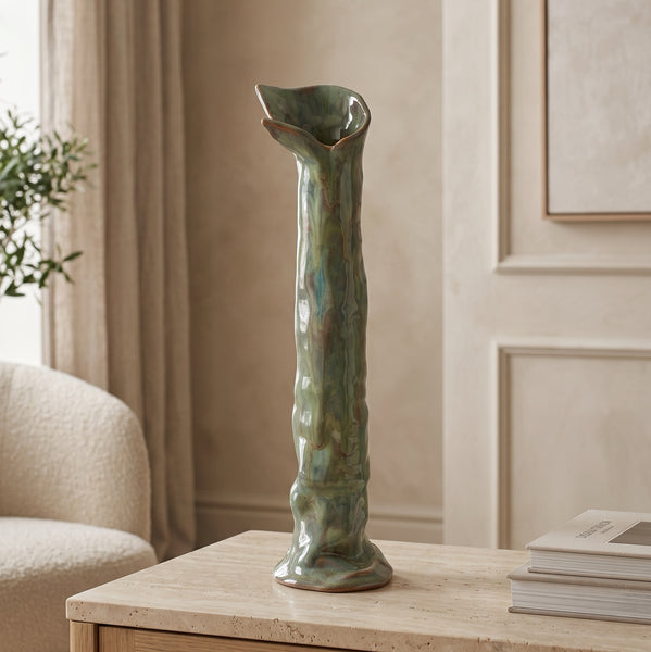 Ceramic Vase <br> (Ø 7 x H 30) cm