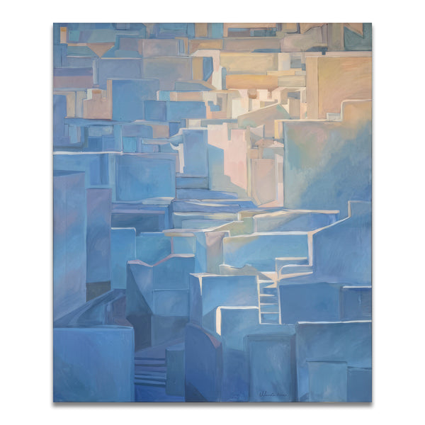 Chefchaouen. Walking the Blue Streets of Morocco <br> (H 120 x L 100) cm