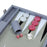 Cool Grey & Pink Snake <br> Backgammon Set with Handle <br> (L 52 x W 36) cm