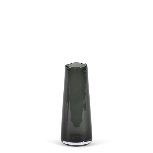 Soliflower Organic Rim Vase <br> Smoke <br> (Ø 6.5 x H 16) cm