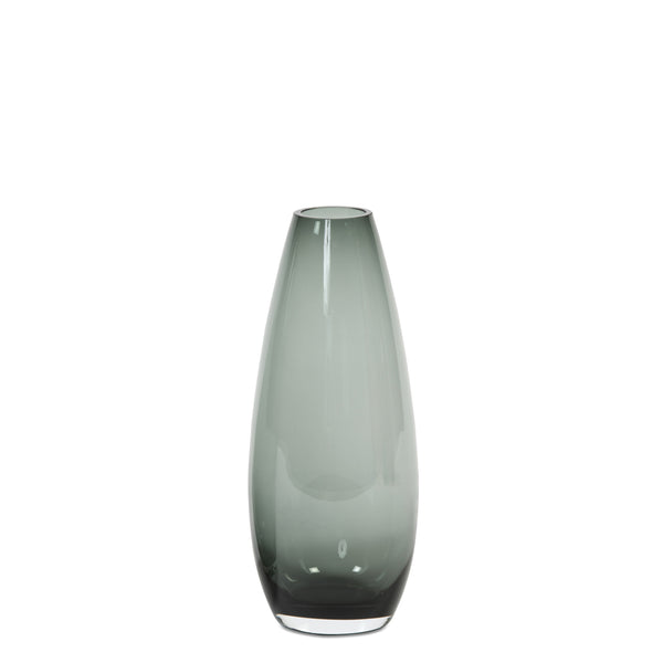 Teardrop Vase <br> Smoke <br> (Ø 12 x H 30) cm