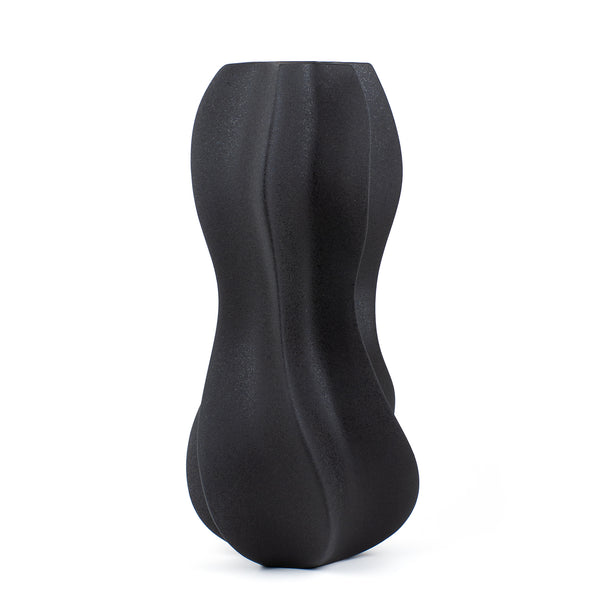 The Flux Vase <br> 
Cosmic Black
<br> (L 24.5 x W 26 x H 56.5) cm