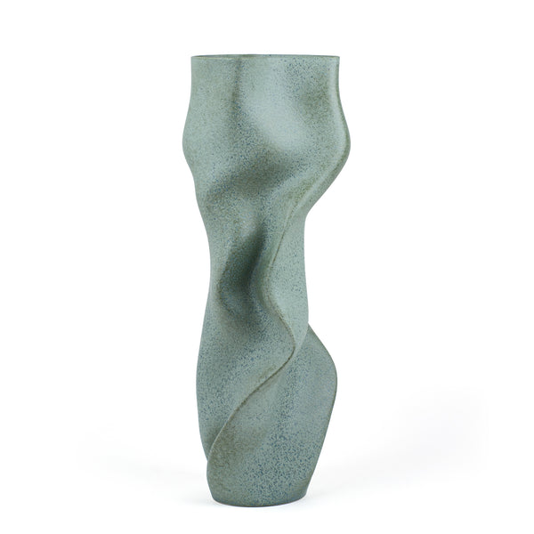 The Tourbillon Vase <br> 
Celadon
<br> (L 24.5 x W 26 x H 56.5) cm