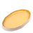 Striped Oval Dish Low Border <br> Pastel Yellow <br> (L 57 x H 5) cm