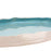 Striped Oval Dish Low Border <br> Pastel Blue <br> (L 57 x H 4) cm