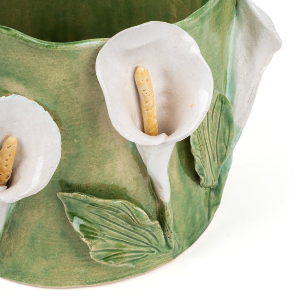 Lilies Vase <br>  Moss Green<br> (Ø 25 x H 24.5) cm