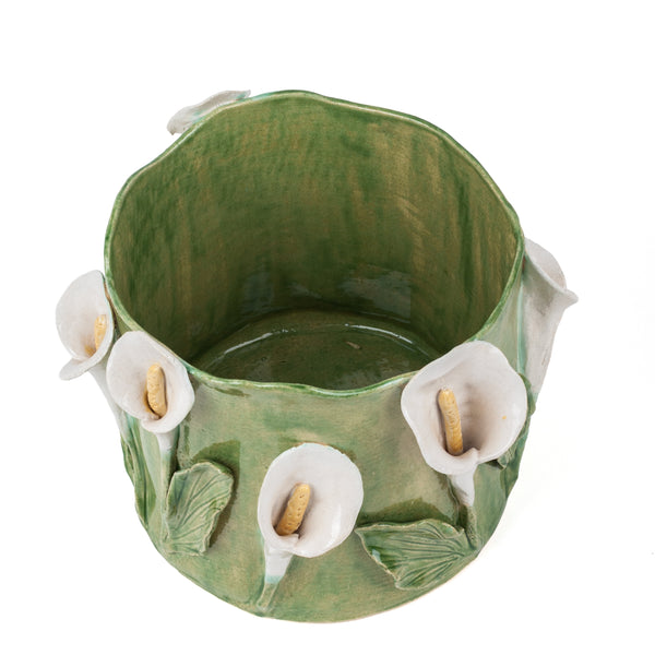 Lilies Vase <br>  Moss Green<br> (Ø 25 x H 24.5) cm