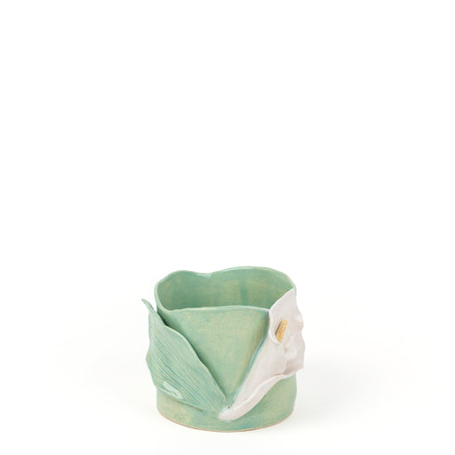 Lilies Vase <br>  Tea Green<br> (Ø 16 x H 15) cm