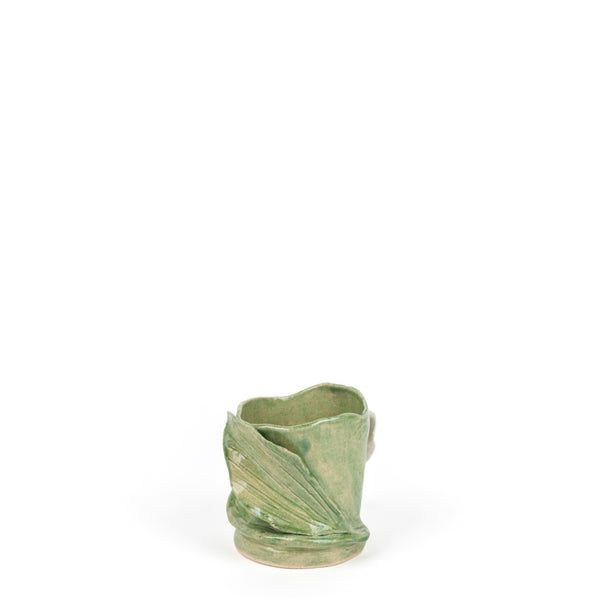 Lilies Vase <br>  Moss Green<br> (Ø 11 x H 13) cm