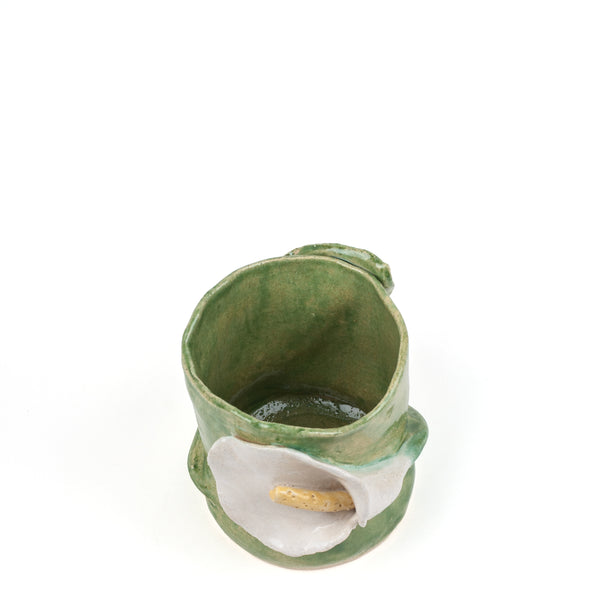 Lilies Vase <br>  Moss Green<br> (Ø 11 x H 13) cm