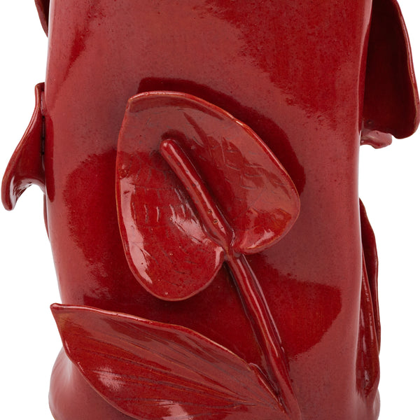 Lilies Vase <br>  Red<br> (Ø 17.5 x H 28) cm