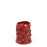 Flower Crafted Round Vase <br> Red<br> (Ø 17 x H 22) cm