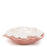 Double Ruffle Dish <br> Pink / White<br> (Ø 55 x H 15) cm