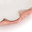 Double Ruffle Dish <br> Pink / White<br> (Ø 55 x H 15) cm