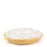 Double Ruffle Dish <br> Yellow / White<br> (Ø 53 x H 10.5) cm