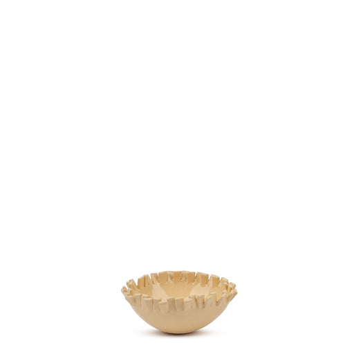 Cut Out Round Bowl <br> 
Pastel Yellow <br> 
(Ø 14 x H 6) cm