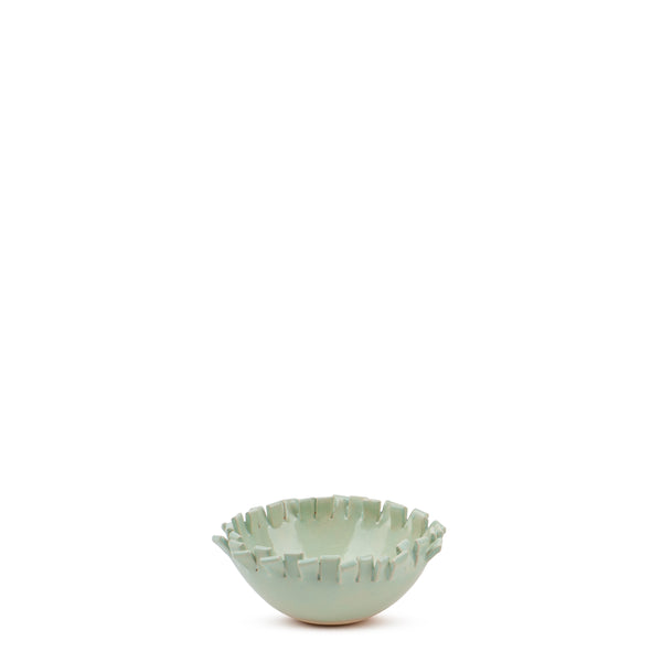 Cut Out Round Bowl <br> 
Tea Green <br> 
(Ø 14 x H 6) cm