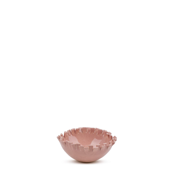 Cut Out Round Bowl <br> 
Pink <br> 
(Ø 14 x H 6) cm