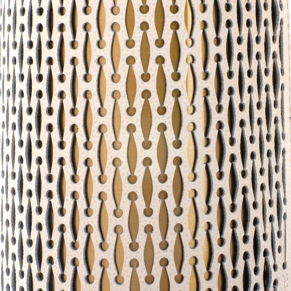 Diana Carafe with Leather Cover <br> Shiny Gold / Cream <br> 1.5 Liters